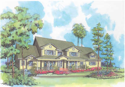 4 Bed, 3 Bath, 3715 Square Foot House Plan - #168-00043