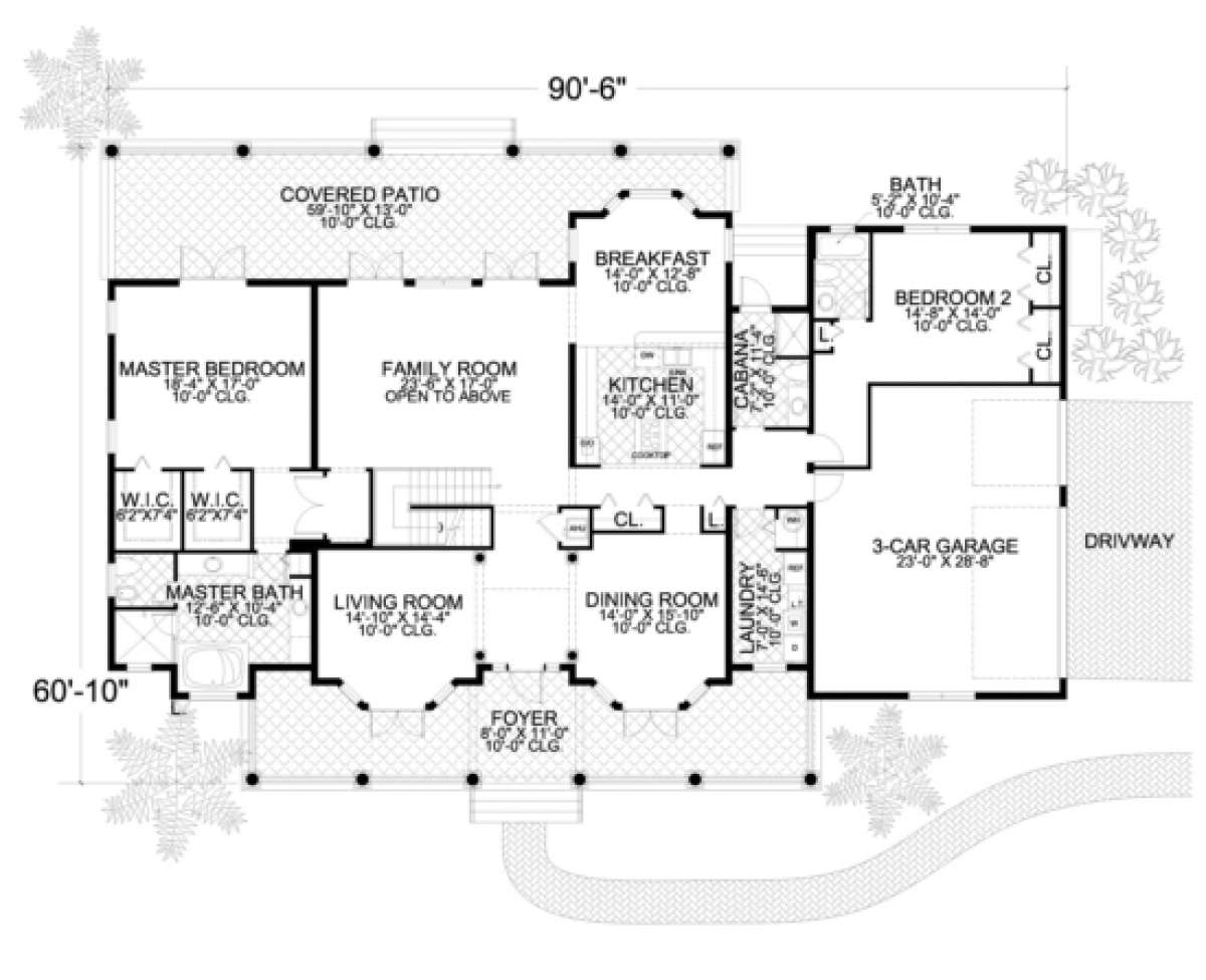 Floorplan 1 for House Plan #168-00043