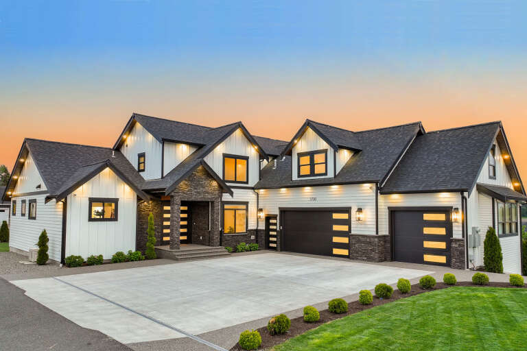 House Plan House Plan #34460 Angled Front Elevation