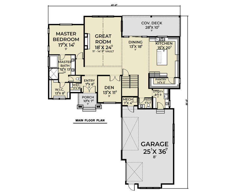House Plan House Plan #34460 Drawing 1