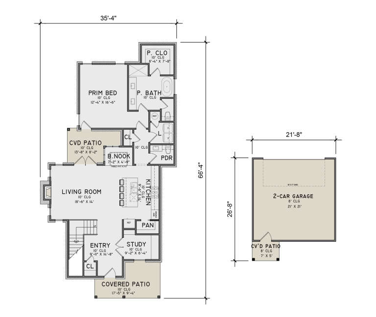House Plan House Plan #34461 Drawing 1