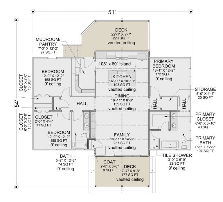 House Plan House Plan #34465 Drawing 1