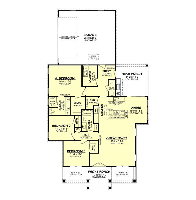 House Plan House Plan #34468 Drawing 1