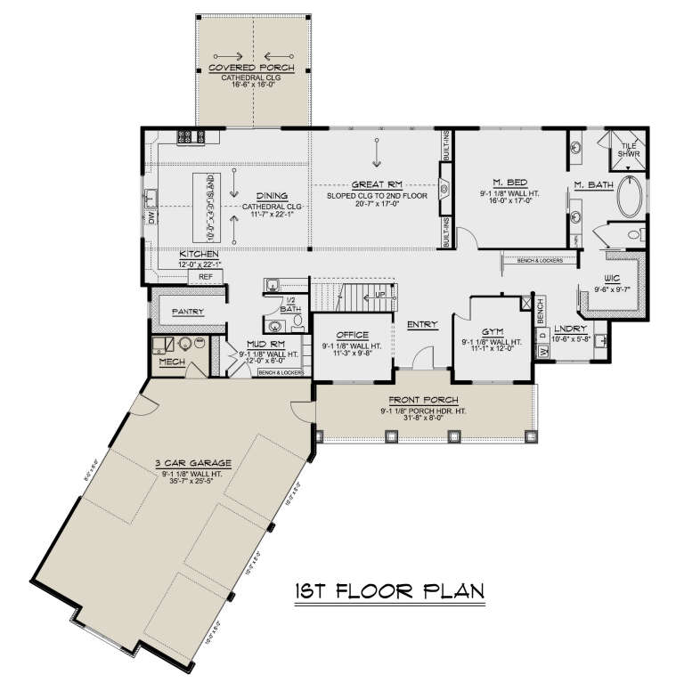 House Plan House Plan #34471 Drawing 1