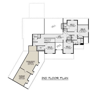 Second Floor for House Plan #5032-00395