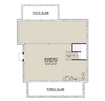 Basement for House Plan #5032-00396