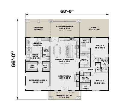 Main Floor  for House Plan #1776-00169