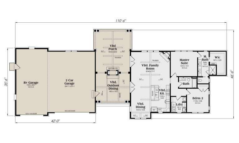 House Plan House Plan #34474 Drawing 1