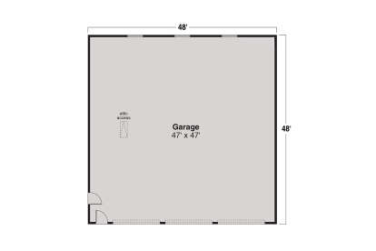 Garage Floor for House Plan #035-01201