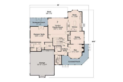 Main Floor  for House Plan #035-01202
