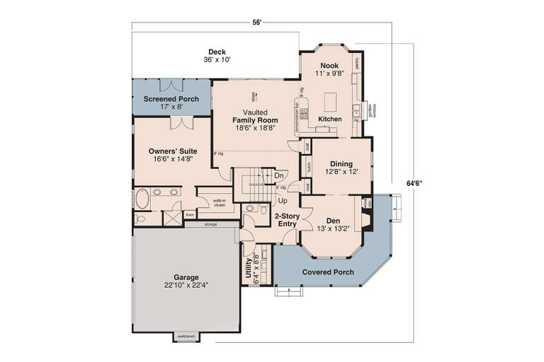 House Plan House Plan #34477 Drawing 1