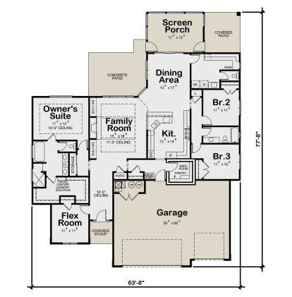 Main Floor  for House Plan #402-01852