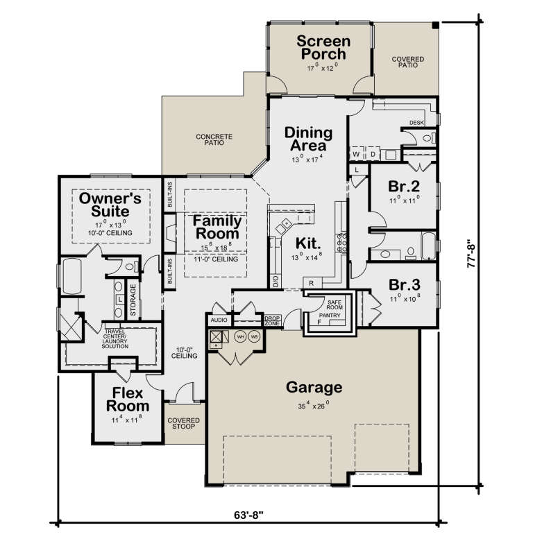 House Plan House Plan #34478 Drawing 1