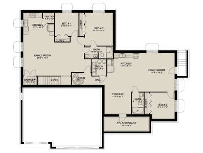 Basement for House Plan #2802-00454