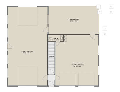 Garage Floor for House Plan #2802-00456