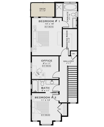 Second Floor for House Plan #5984-00044