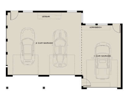 Garage Floor for House Plan #5984-00046