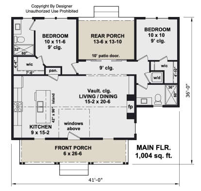Main Floor  for House Plan #098-00684