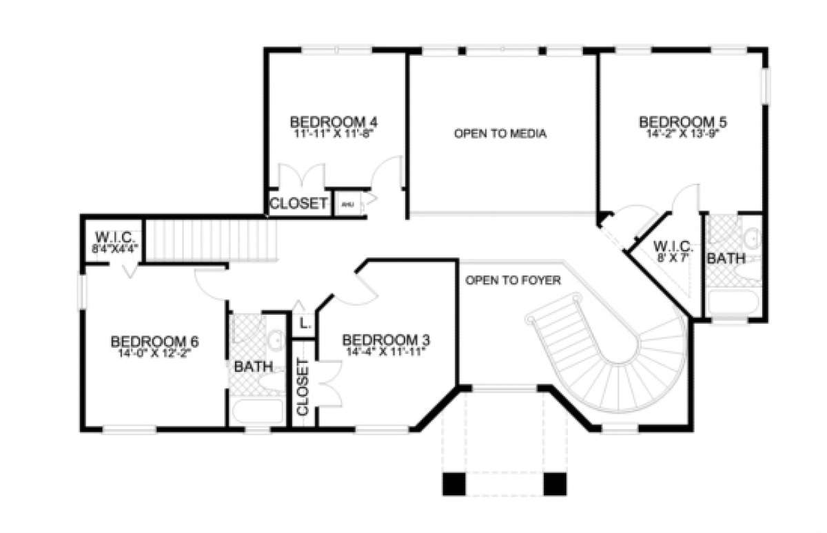 Floorplan 2 for House Plan #168-00046