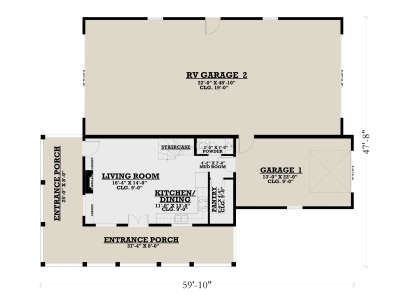 Main Floor  for House Plan #4100-00014