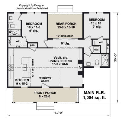 Main Floor  for House Plan #098-00685