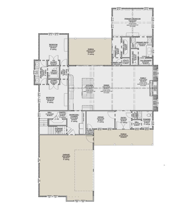 House Plan House Plan #34494 Drawing 1