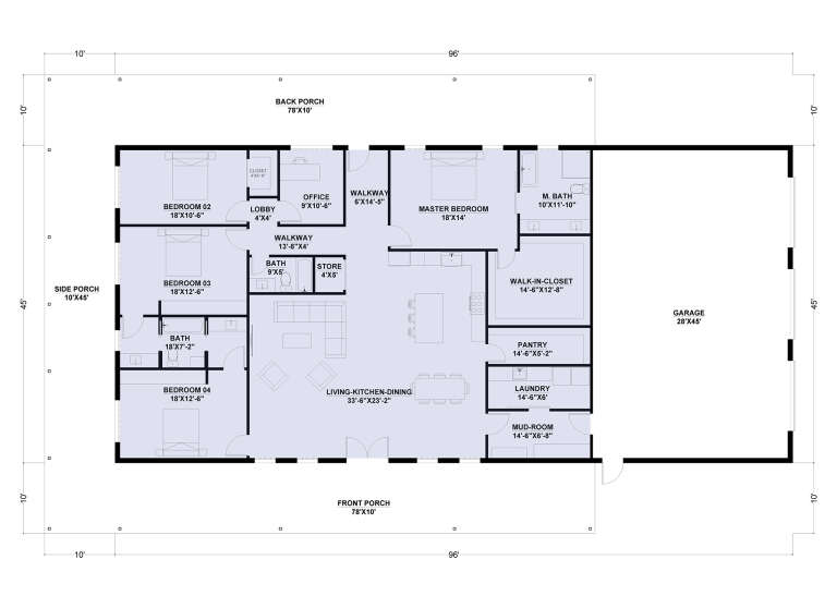 House Plan House Plan #34499 Drawing 1