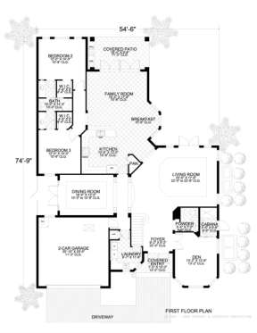 Floorplan 1 for House Plan #168-00047