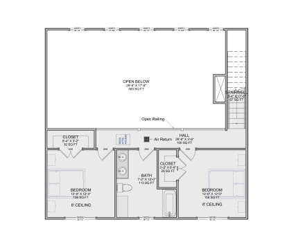 Second Floor for House Plan #7112-00012