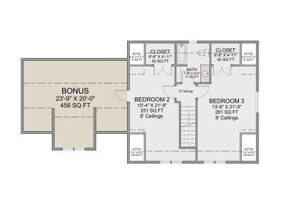Second Floor for House Plan #7112-00013