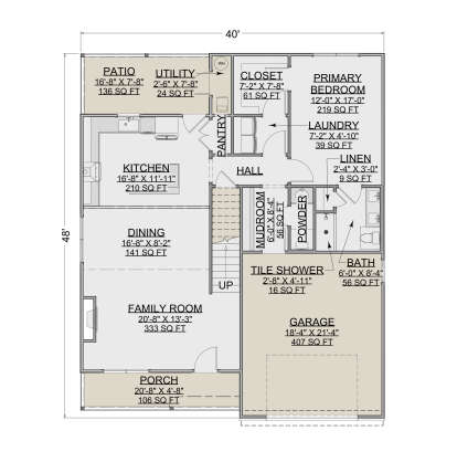 Main Floor  for House Plan #7112-00015