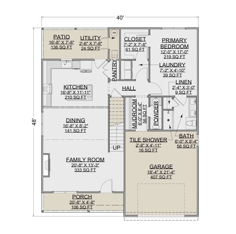 House Plan House Plan #34505 Drawing 1