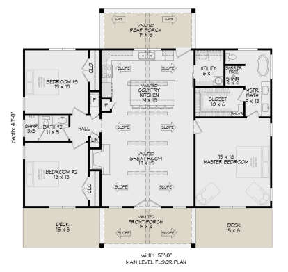Main Floor for House Plan #940-01363