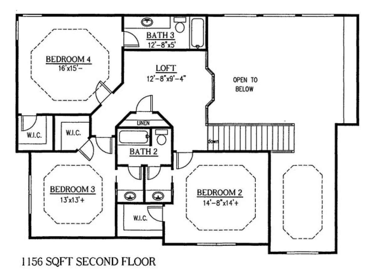 Floorplan 2 for House Plan #286-00004
