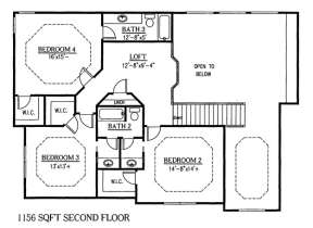 Floorplan 2 for House Plan #286-00004
