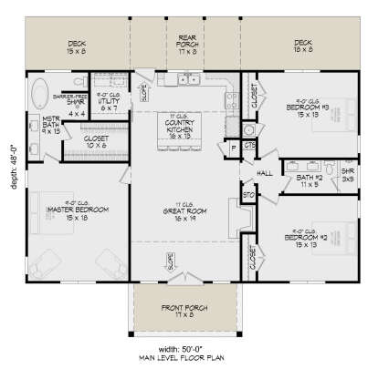 Main Floor for House Plan #940-01364
