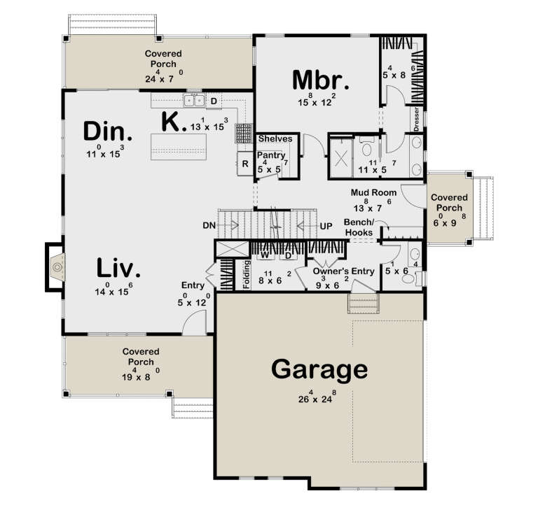 House Plan House Plan #34511 Drawing 1