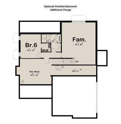 Basement for House Plan #963-01208