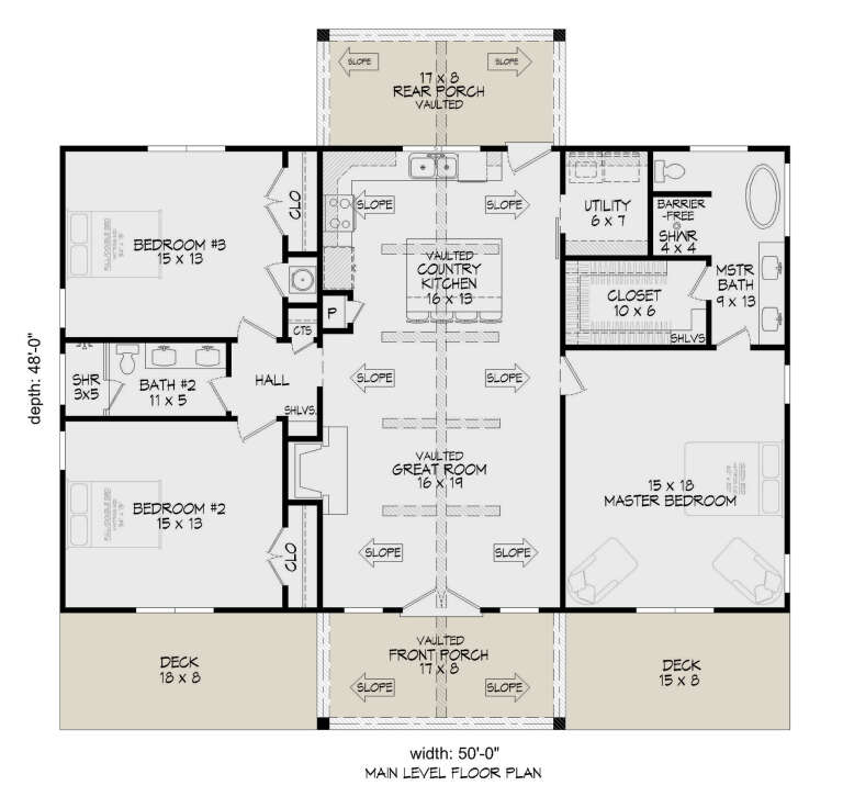 House Plan House Plan #34512 Drawing 1