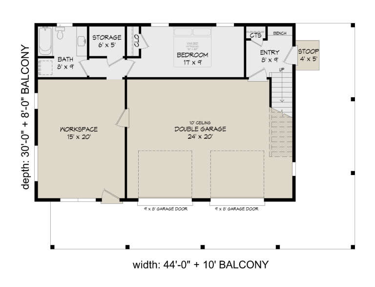 House Plan House Plan #34514 Drawing 1