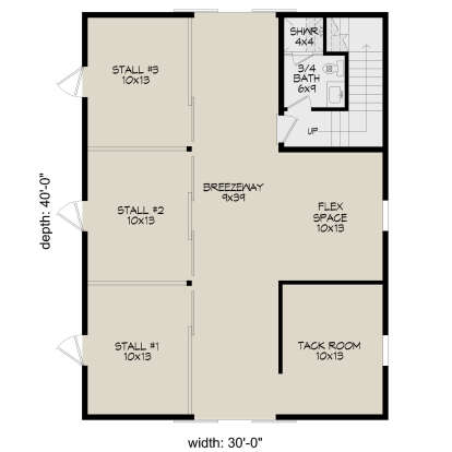 First Floor for House Plan #940-01374