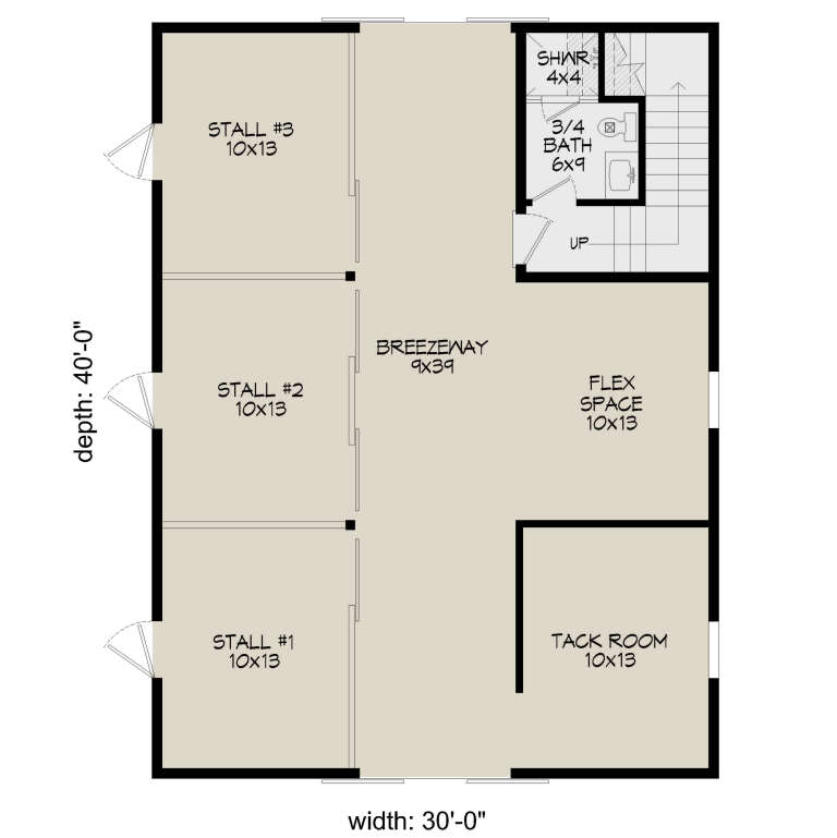 House Plan House Plan #34521 Drawing 1