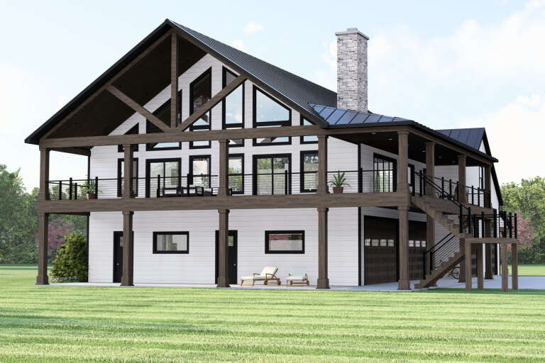 House Plan House Plan #34523 Angled Front Elevation