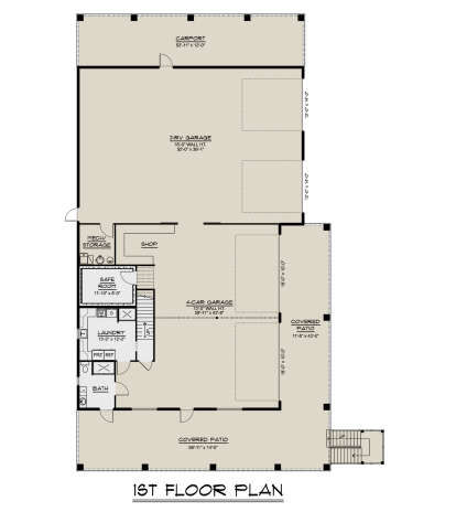 First Floor for House Plan #5032-00397
