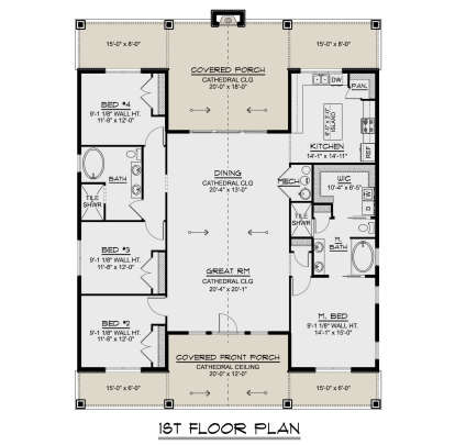Main Floor for House Plan #5032-00398