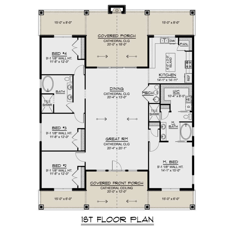 House Plan House Plan #34524 Drawing 1