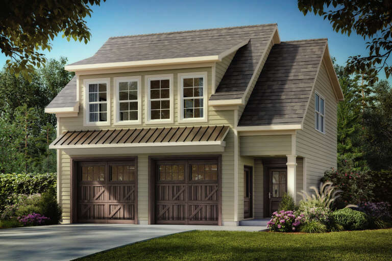 House Plan House Plan #34527 Angled Front Elevation
