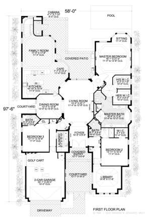 Floorplan 1 for House Plan #168-00049