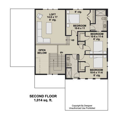 Second Floor for House Plan #098-00689