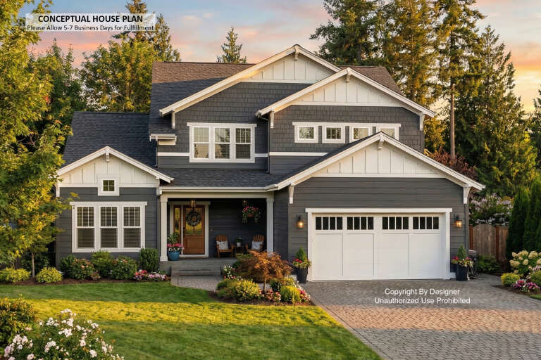 House Plan House Plan #34532 Front Elevation 